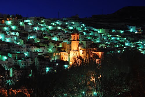 Alcalá Del Júcar, Vista Nocturna
