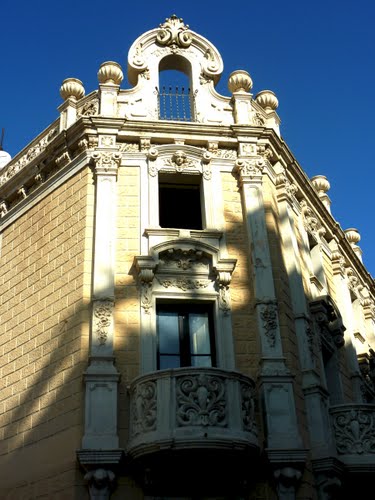 Edifici Modernista A La Ciutat D` Amposta . Catalunya.