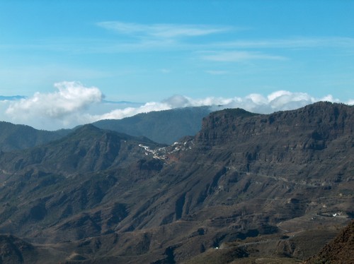 Artenara Desde La Degollada De Hoya Becerra.
