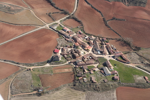 Vista Aérea De Castrillo De Riopisuerga