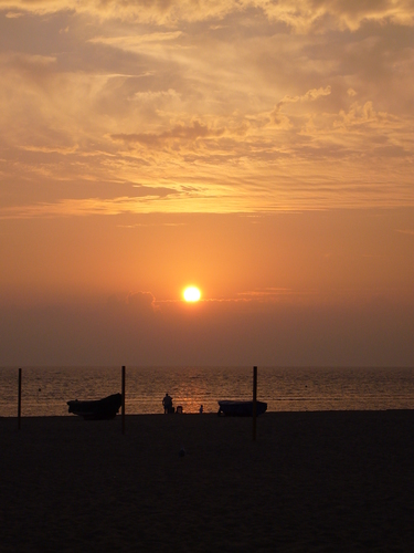 Atardecer En La Playa De La Victoria