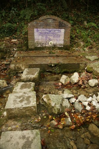 Ð¨Ñ€Ð¸Ñ„Ñ‚ Ñ€ÑÐ´Ð¾Ð¼ Ñ Ñ€ÐµÐºÐ¾Ð¹ Ð­Ð³Ð¾.  Fuente Junto Al Rio Ego.