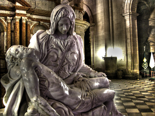 Escultura De La Piedad De La Catedral De  Guadix