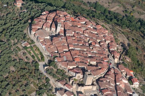 Vista Aérea De Miranda Del Castañar