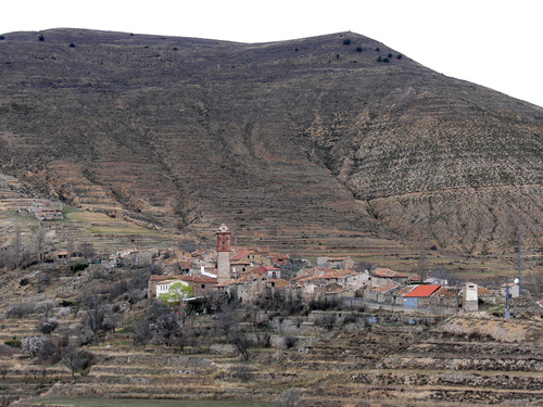 NAVAJÚN (Valle Del Alhama). Vista Desde La Carretera Hacia Valdeprado (Soria).