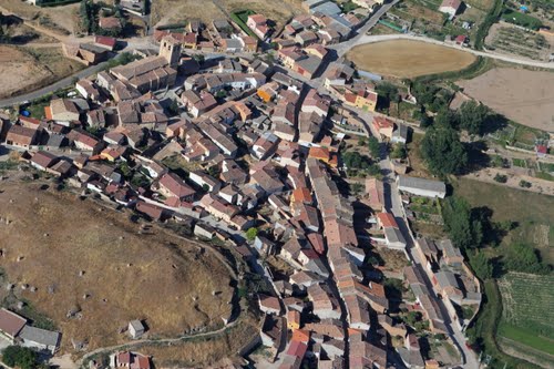 Vista Aérea De Gumiel Del Mercado