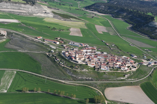 Vista Aérea Del Casco Urbano De Valle De Cerrato
