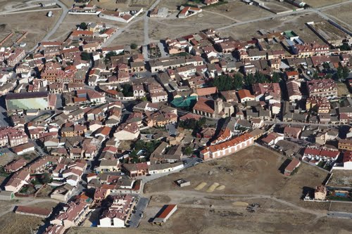 Vista Aérea De La Iglesia De Valverde De Majano