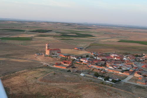 Ultimas Luces De La Tarde Sobre La Iglesia De Ventosa De La Cuesta