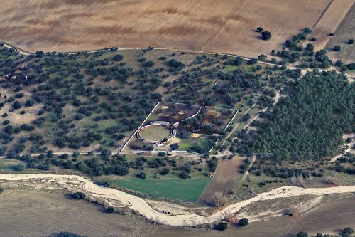 Vista Aérea De Un Tentadero En El Término De Nueva Villa De Las Torres