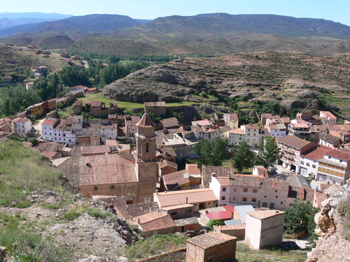 VILLEL (Comarca Comunidad De Teruel). Vista Desde El Castillo.
